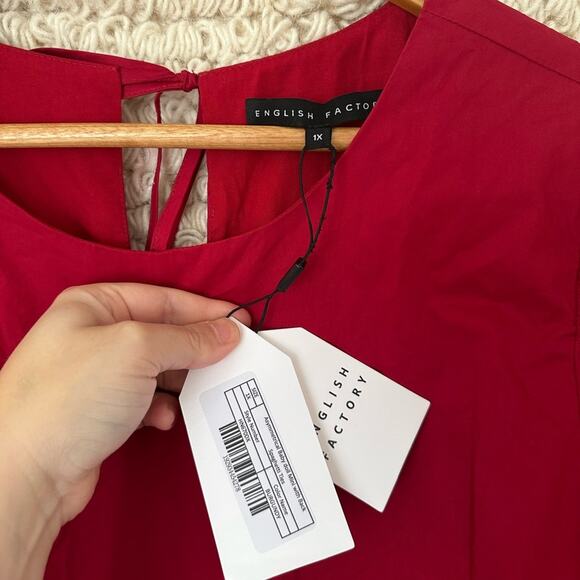 NWT: English Factory Babydoll Mini Dress - Picture 3 of 8
